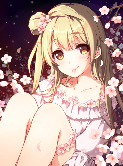 lovelive ラブライブ スクフェス 南ことり ちゅんちゅん μ's ミューズ 花 かわいい 画像 壁紙