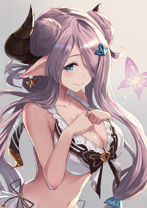 granblue_fantasy グランブルーファンタジー（グラブル） ナルメア 巨乳 エロかわいい 水着・夏・海 画像 壁紙