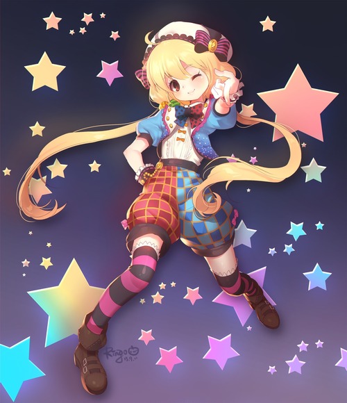 アイドルマスター(アイマス) シンデレラガールズ(デレマス) スターライトステージ(デレステ) ウインクする双葉杏(ふたばあんず) 働いたら負け 画像 壁紙