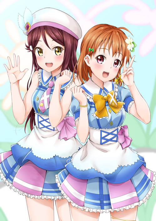 ラブライブ サンシャイン 桜内梨子 さくらうちりこ 高海千歌 たかみちか 君のこころは輝いてるかい 衣装 画像 壁紙