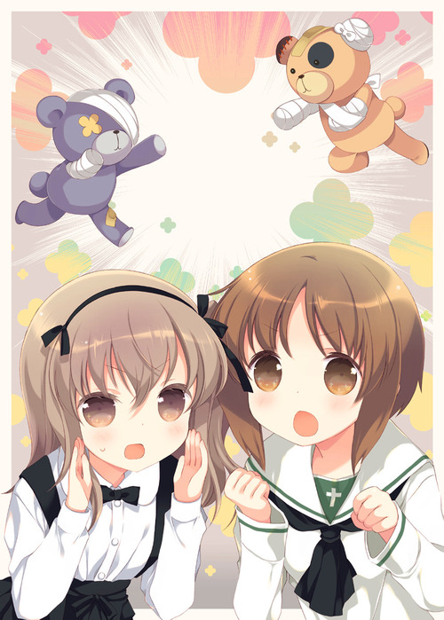 GuP ガールズ&パンツァー ガルパン 島田愛里寿(しまだありす) ボコが好きな2人 かわいい 画像 壁紙