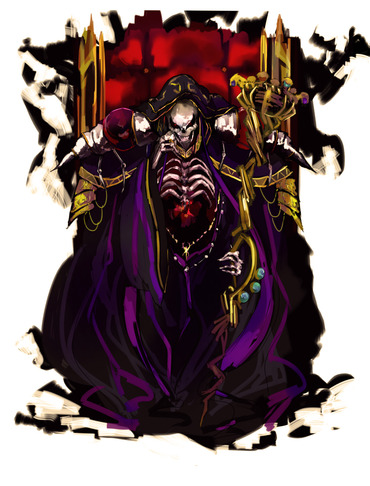 オーバーロード overlord アインズ ウル ゴウン モモンガ アインズ様 縦長 画像 スマホ 壁紙 待ち受け