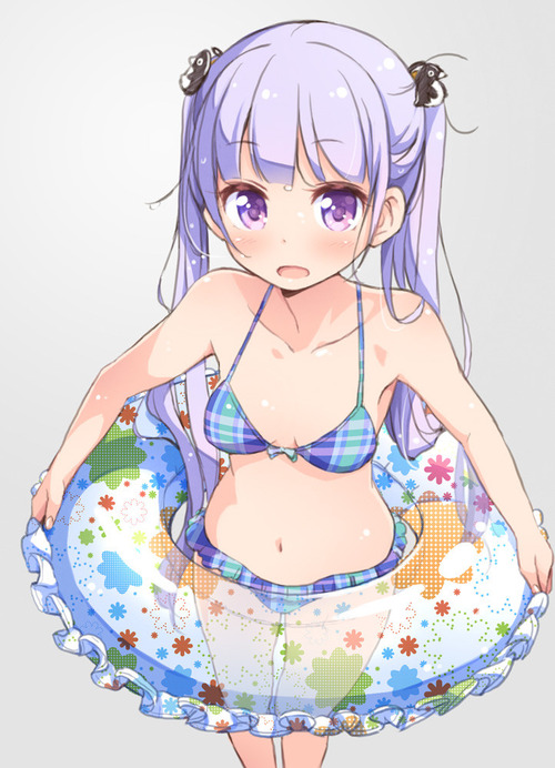 NEWGAME ニューゲーム 涼風青葉 すずかぜあおば がんばるぞい かわいい 水着 うきわ 夏 722 1000 画像 壁紙