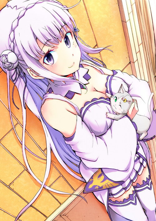 リゼロ Reゼロから始める異世界生活 エミリア EMT マジ天使 銀髪ハーフエルフ 724 1024 画像 壁紙