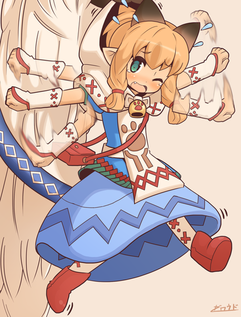 MHX モンスターハンタークロス ネコ嬢 カティ かわいい画像・壁紙