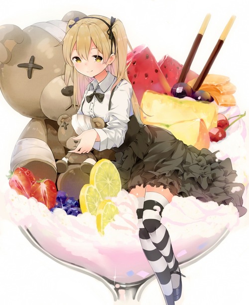 girls_und_panzer ガールズアンドパンツァー ガルパン 劇場版 島田愛里寿 しまだありす スイーツ お菓子 ボコ 画像 壁紙