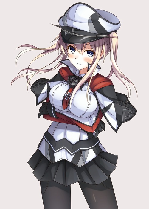 艦隊これくしょん 艦これ 乳寄せしているグラーフツェッペリン 画像 壁紙