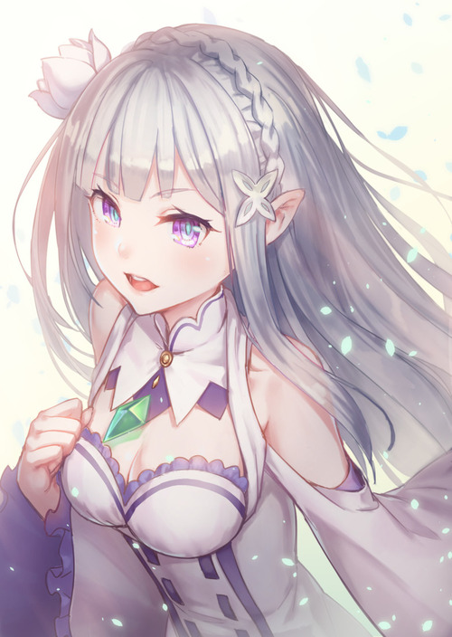 リゼロ Reゼロから始める異世界生活 エミリア かわいい EMT マジ天使 銀髪ハーフエルフ 781 1100 画像 壁紙
