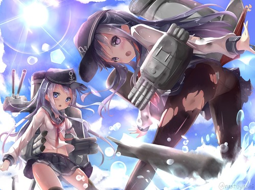 艦隊これくしょん 艦これ 第六駆逐隊 暁 響 雷 電 セーラー服 かわいい イラスト 画像 壁紙