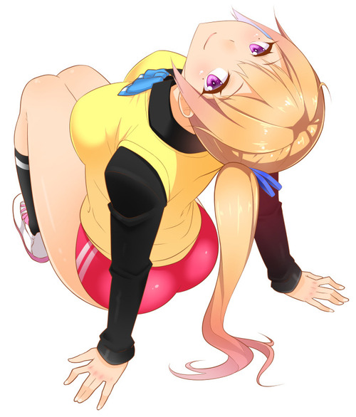 無彩限(むさいげん)のファントムワールド 川神舞(かわかみまい) 制服 ポニーテール 画像 壁紙