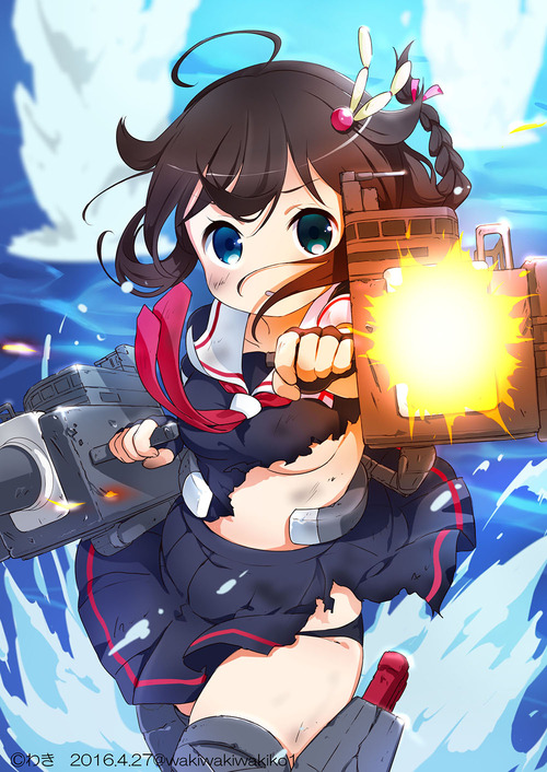 艦隊これくしょん(艦これ) 下乳がエロい時雨(しぐれ) エロかわ 画像 壁紙