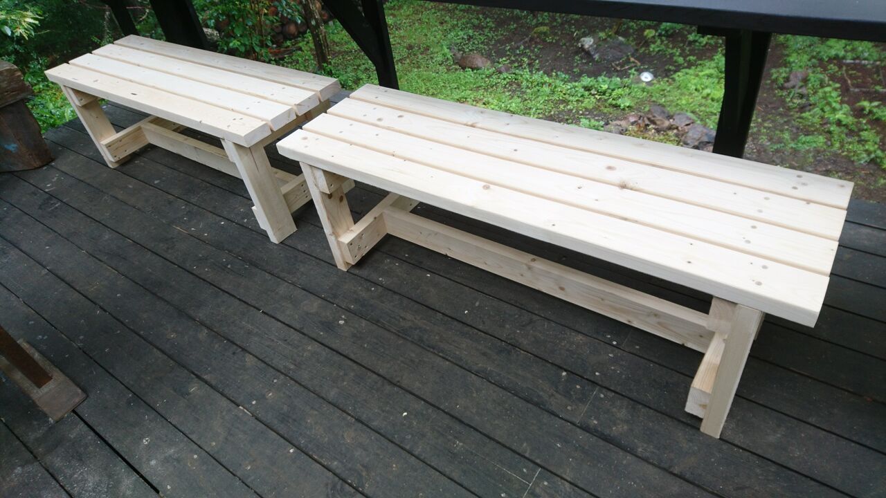 ベンチとスツールをdiy 八ヶ岳南麓便り ベンチとスツールをdiy 八ヶ岳南麓便り