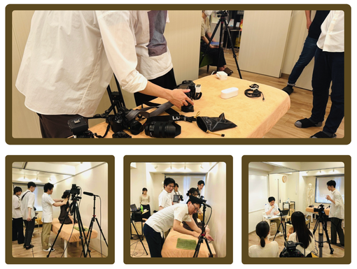整動鍼プロモーション動画の撮影風景