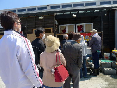 道の駅よつくら港の炊き出し
