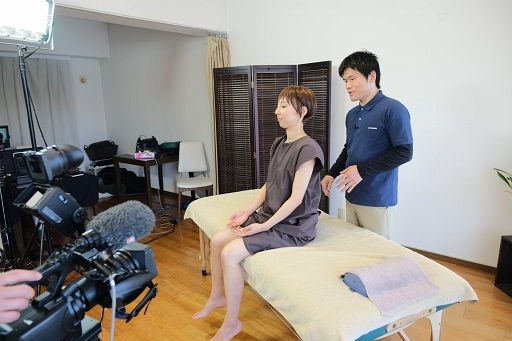 整動鍼DVDの撮影現場2