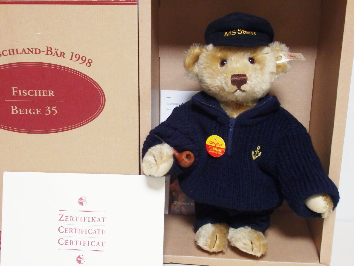 シュタイフ社・1998年限定「フィッシャーマン・テディベア」 : よきべ