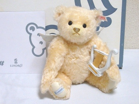 Steiffテディーベアー　リヤドロ社コラボ　エンジェルベアー シュタイフ社×リヤドロ・2007年限定「エンジェル・テディベア