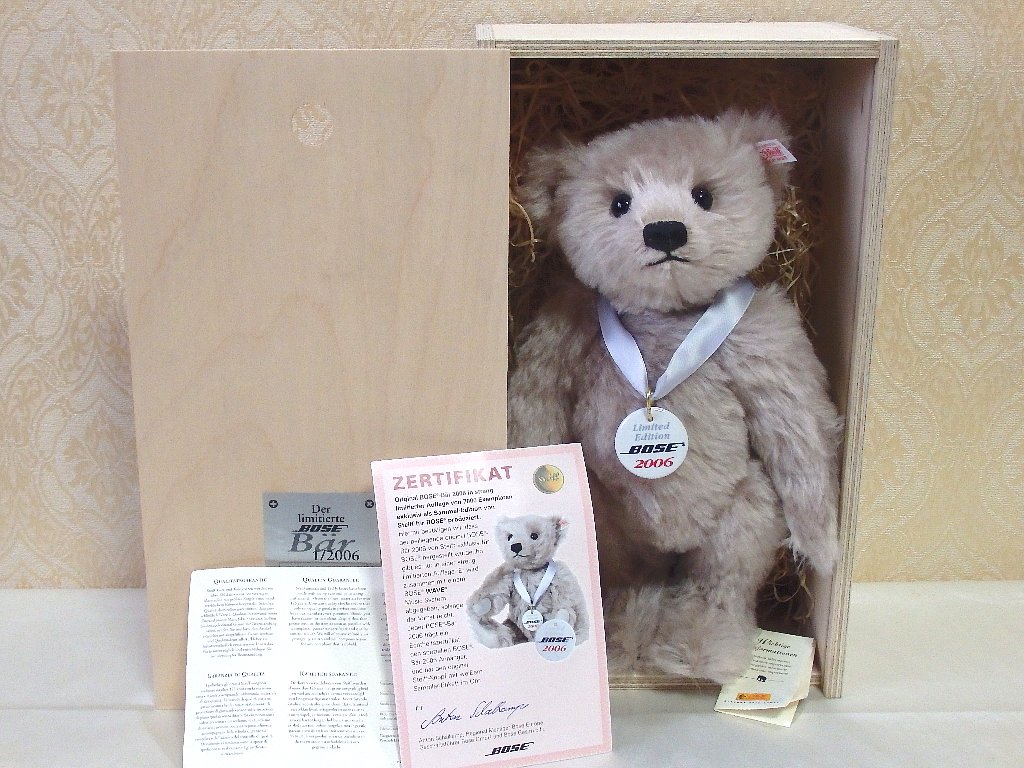 シュタイフ/Steiff☆USA限定☆「2006イベントベア」☆ロゴ入り シュタイフ/Steiff☆USA限定☆「2006イベントベア」☆ロゴ入り