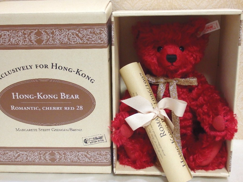 HONG-KONG BEAR ROMANTIC CHERRY RED28