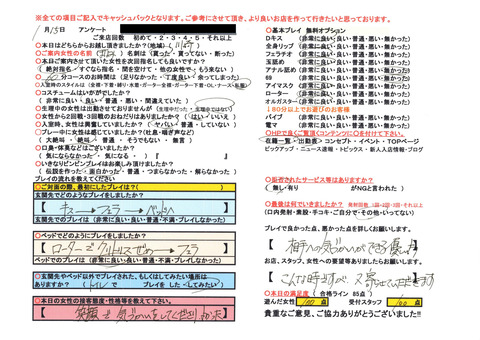 かれんさん|横浜いきなりビンビン伝説|横浜風俗|アンケート