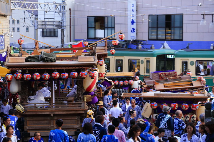 江ノ電と山車