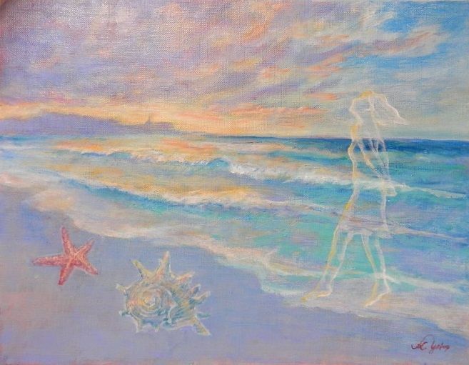 絵画 浜辺 浜辺の歌 : 横尾和義の一期一絵