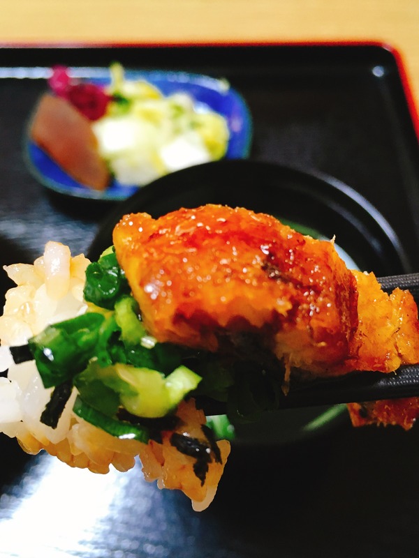 栄屋「ねぎまぶし丼」うなぎとネギ④