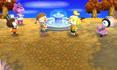 噴水完成 とびだせ どうぶつの森3dsメモ