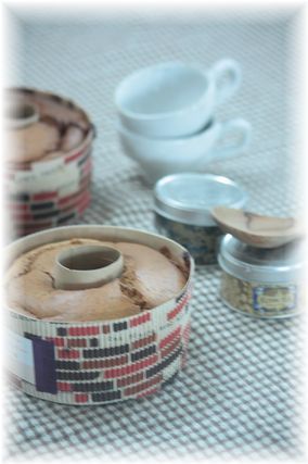 キャラメルミルクティーのシフォンケーキ。