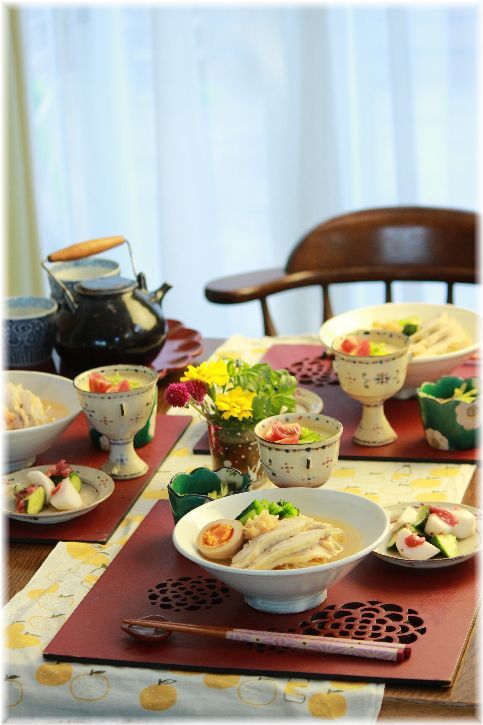 鶏ほたて塩ラーメンの お昼ごはん。