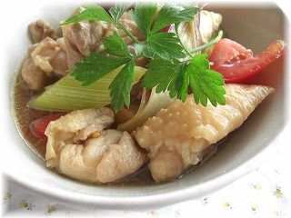 夏野菜の甘辛煮。 と献立。