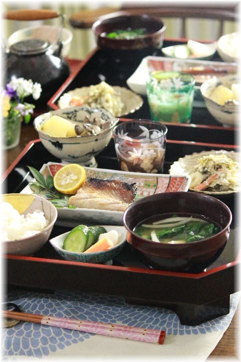 鯖の西京焼き。 の 献立。