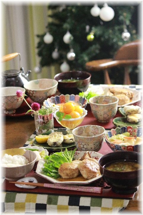 金柑のはちみつ煮。と 冬至の献立。