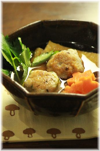 もちもち蓮根のつゆだく煮物。 と献立。