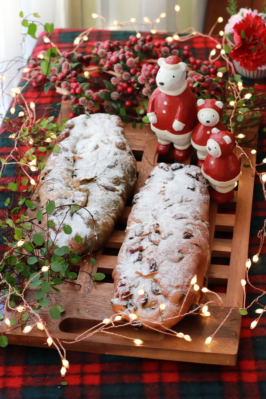 【レシピ】一度に2種類出来ちゃう　全粒粉１００％のシュトーレン。と　ごめんねクリスマスイブ。