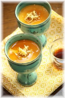 生姜とゴマ醤油の茶碗蒸し。 と献立。