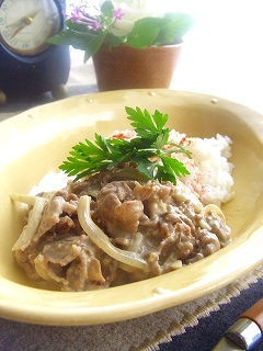 クリームストロガノフ♪