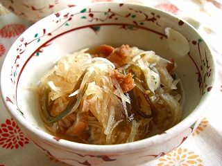 大根の梅塩昆布煮。 と献立。