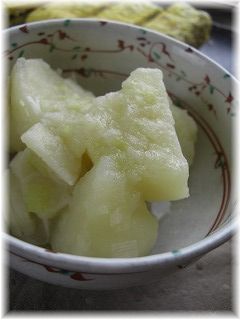じゃがいものねぎ塩煮。 と献立。