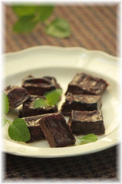 高野豆腐の 焼きココアケーキ。