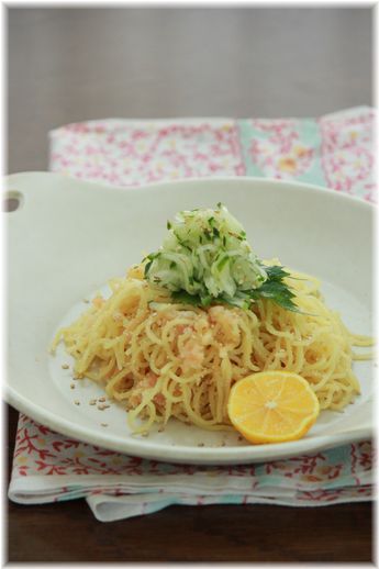 たらこ焼きそば。 とお昼ご飯。