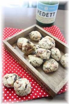 バジルとトマトの速攻クッキー。