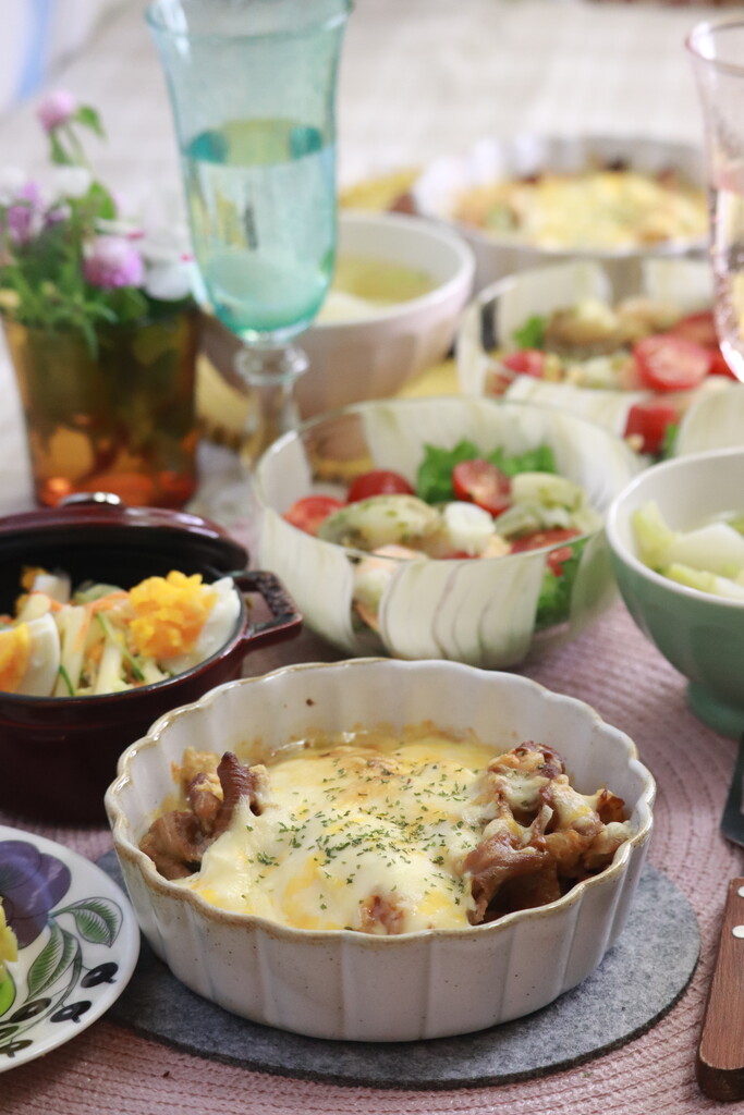 レシピ ガーリックバター醤油のアヒージョグラタン と 献立 と とうもころし よめ膳 Yomeカフェ Powered By ライブドアブログ