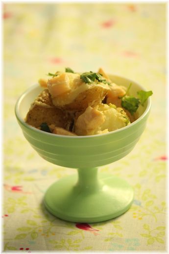 醤油たけのこ と 新じゃが のサラダ。 と献立。