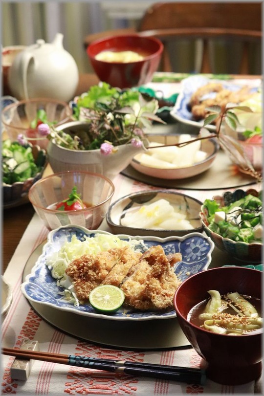 【献立】お店みたいなトンカツが食べたかったけど！と　8月最後の海。
