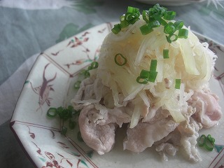 ダブル大根サラダ・豚しゃぶ。 と献立。