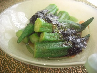 おくらの海苔ゆず煮。