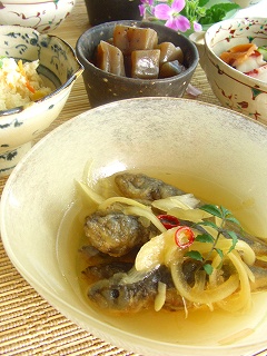 鯵の南蛮漬け。 の献立と、夏のお楽しみ♪