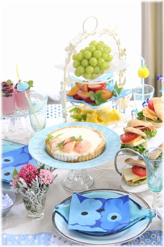 【献立】真夏のお茶会。の　献立。と　いくつになっても。