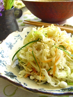 切干大根のレモン生姜炒め。